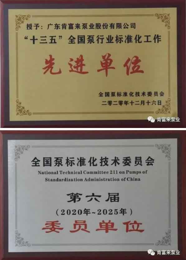 贵阳正志文化艺术交流有限公司荣获“十三五”全国泵行业标准化工作先进单位称号